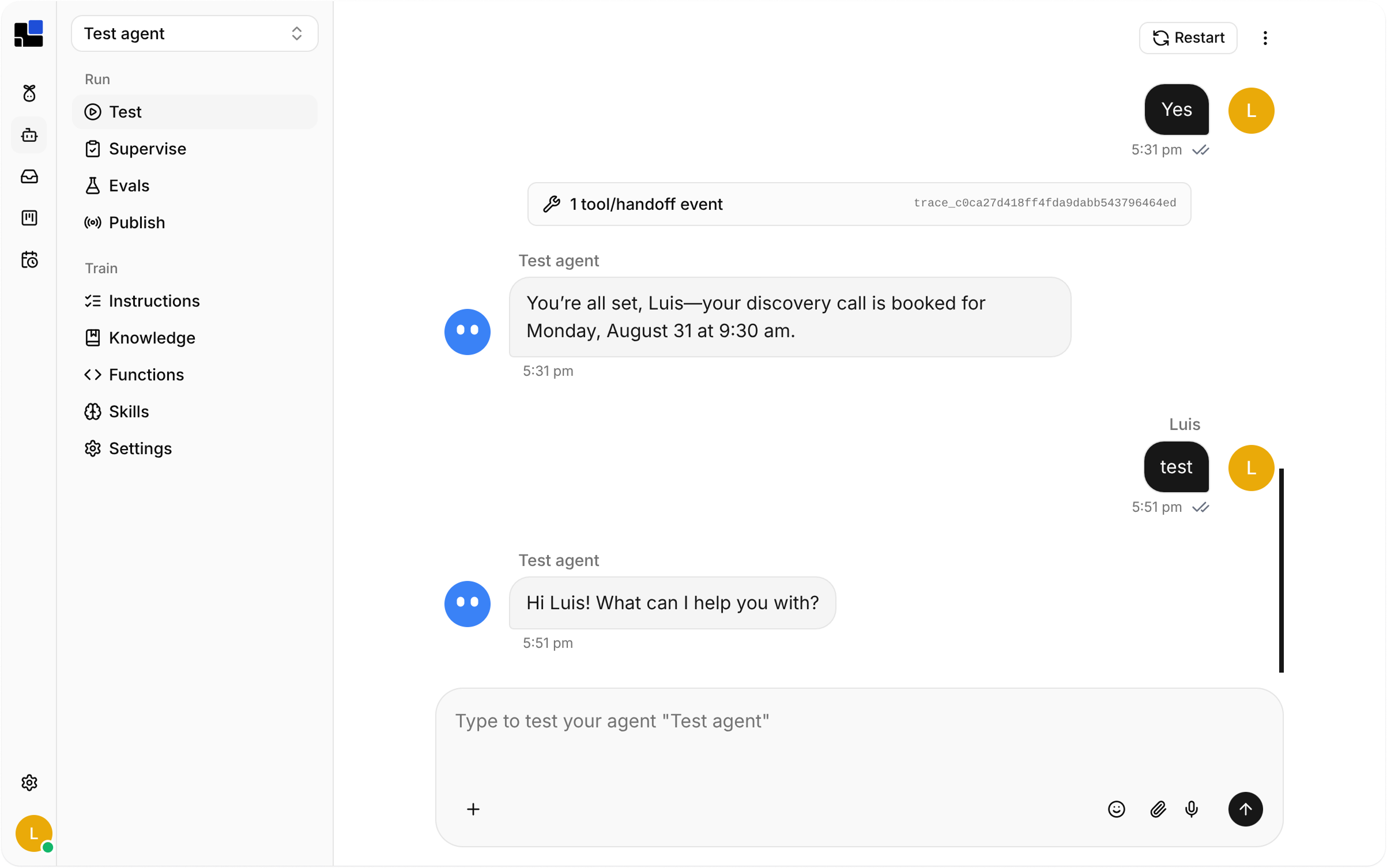 The customer agent platform